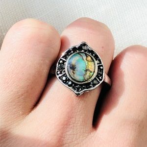 💎Brand New Silver Gem Stone Ring